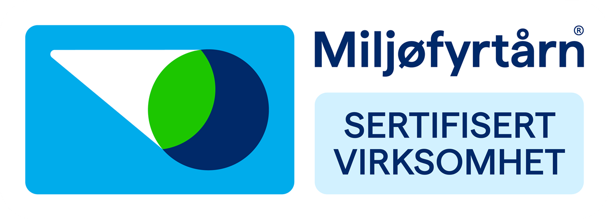 Miljøfyrtårn: Sertifisert Virksomhet - Klikk for stort bilde